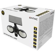 ENTAC ESL2H-SMD Svietidlo nástenné 10W SMD solárne s pohyb.senzorom-2 hlavy