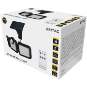 ENTAC ESL3H-SMD-RS Svietidlo nástenné 15W SMD solárne-3 hlavy s odním.pohyb.senzorom